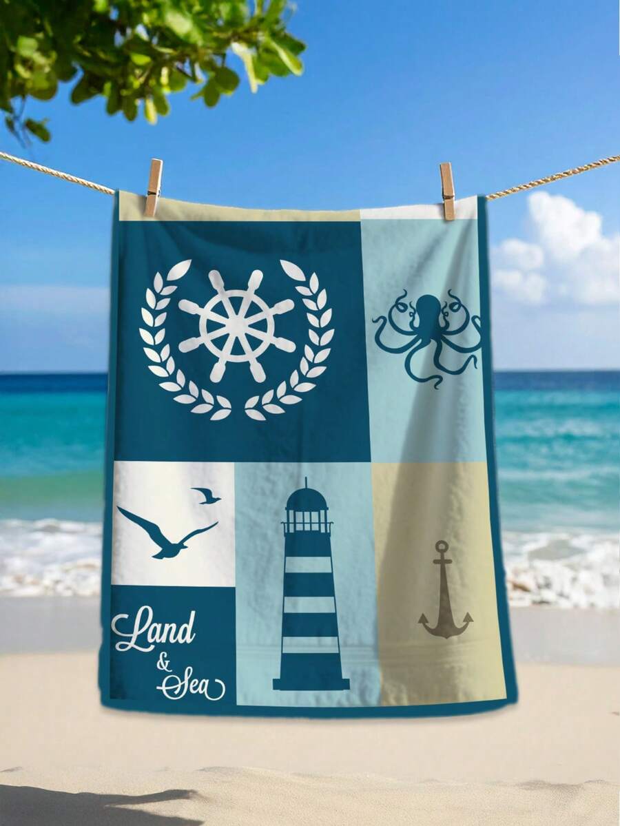 Microfiber Beach Towel – 75x150 Cm – Lightweight, Absorbent & Quick-Drying Summer Towel – Made In Turkey - Burgundy - View 1