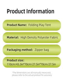 儿童室内外游戏屋帐篷，免工具安装，便携式设计，多种卡通图案，易于折叠和存放，深受男孩和女孩的喜爱，万圣节派对装饰，圣诞节/生日礼物 - 彩色 - 查看 10