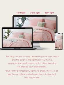 2/3pcs Luxury Soft Bed In A Bag Comforter Set, Solid Breathable Quilted Style Bedding Sets For All Season (1 Comforter & 1/2 Pillowcases), Gifts For The Family, Baby Pink