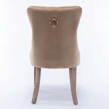 Chair Covers & Cushions - Khaki + Velvet + Foam - View 6