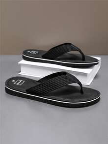 Men's Flip Flops, Summer Beach Sandals, Casual Fashion Thong Slippers, Durable Slippers, Outdoor Versatile Flip Flops