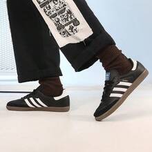 Adidas Originals SAMBA OG 复古休闲运动鞋，男女款，2026 新款低帮运动鞋，B75807
