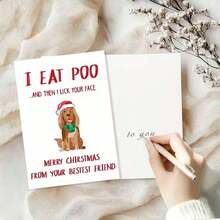 1pc Creative Birthday Card With Furry Black Cat Sticking Its Head Out, Gift For Cat Lovers, Birthday Card With Humorous Cat Illustration, "Happy Birthday, But You Can't Have The Box", Birthday Gift, Gift Card For Anyone