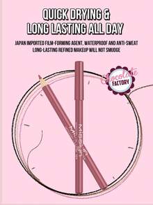 Misslyn Smooth Lip Liner Pencil, Long-Lasting Color, Intense & Durable Lip Color, Glides On Smoothly, Lip Liner - 124 - View 6