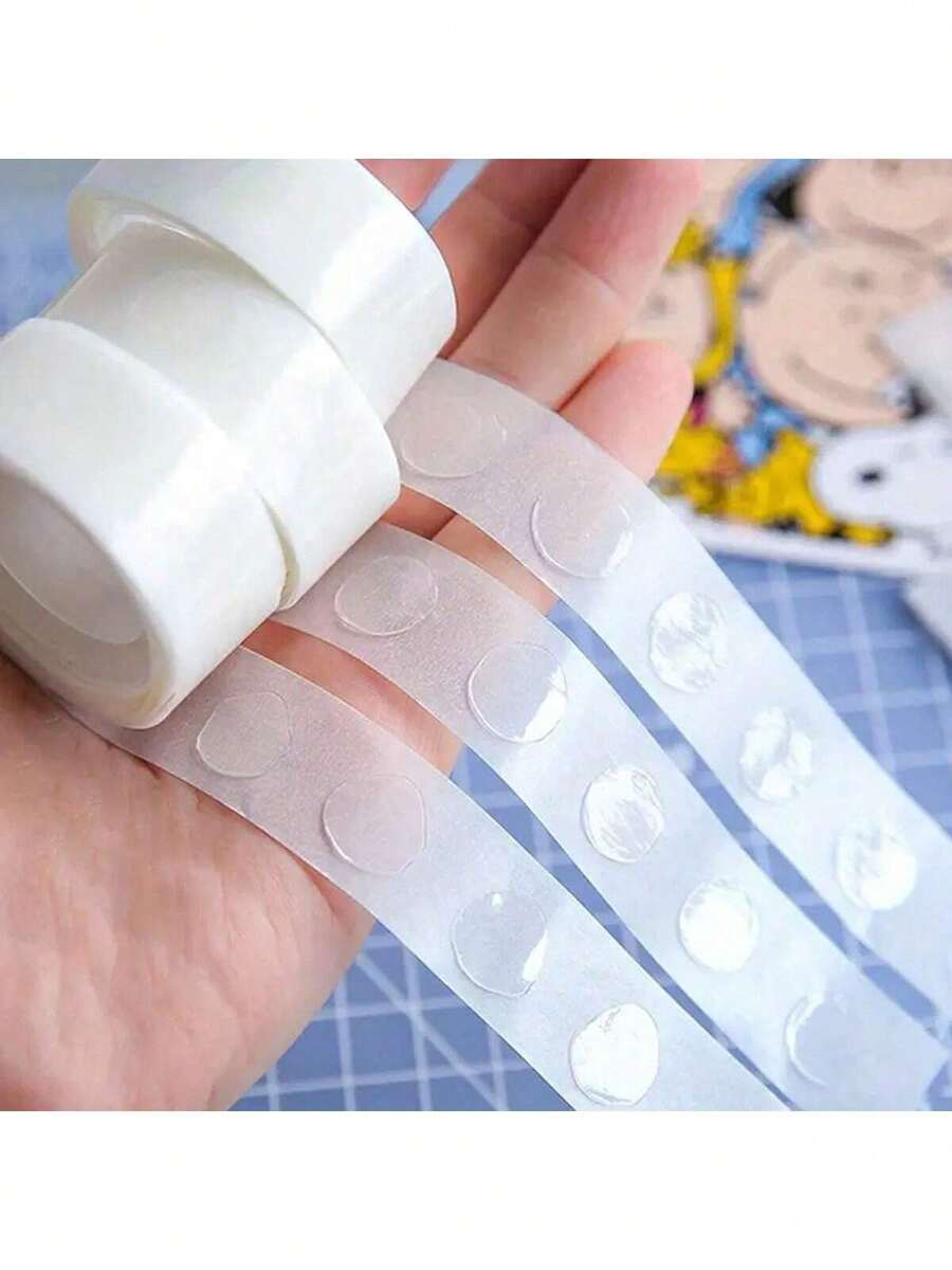 100pcs/Roll Double-Sided Transparent Balloon Glue Dots For Wedding & Birthday Decoration,