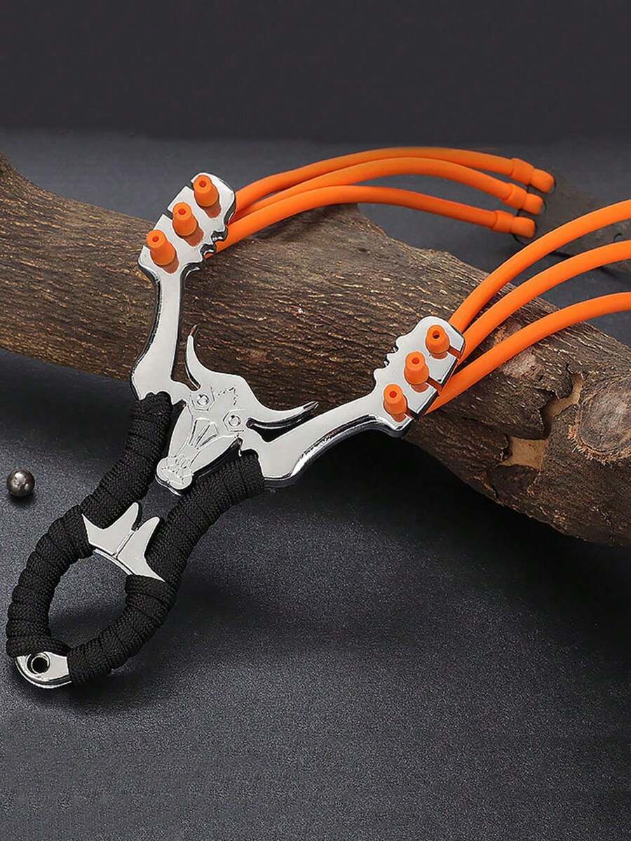 1pc High Precision Outdoor Hunting Slingshot, Powerful Professional Slingshot Frame, Suitable For Adults/Children, Outdoor Hunting With Rubber Bands