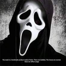 Scary Scream Mask, Horror Movie Killer Costume Prop For Halloween Adult Role Play - Multicolor - View 11