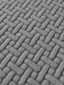Bộ 1/4 tấm bọc ghế bành co giãn, bọc ghế ăn dệt jacquard, màu trơn, bọc toàn bộ ghế cong, bảo vệ ghế ngồi, thích hợp cho tiệc tùng, tiệc chiêu đãi, nhà bếp. - Màu Xám nhạt - Xem 7