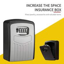 King of Cars A Larger-Sized And Thicker Password Safe And Key Case. The Surface Of The Box Features Stripes, Presenting A Simple And Fashionable Look. It Comes In Black And Gray Colors And Can Be Used To Store Cash, Jewelry, Accessories And Valuable Items. The Thickened Material Makes It More Durable And The Password Opening Is More Convenient.