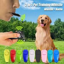 Nuevo set de clicker de entrenamiento para mascotas con clickers de colores, kit de clicker de entrenamiento adecuado para perros, gatos, caballos, aves, delfines, vacas, cabras, conejos y otras mascotas, clicker de mascota + silbato de entrenamiento para perros con llavero (azul claro, rosa, negro) - Multicolor - Ver 12