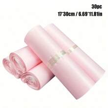 50 个粉色快递袋，用于运输的邮寄信封，非粘性塑料包装袋，防水快递袋适用于衣服、书籍等。