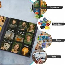 Trading Cards Album Folder 360 Pockets Card Binder Holder Game Card Sleeves Case - 黑色 - 查看 4