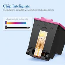 Cartucho de Tinta de Mayor Capacidad Compatible para HP 667 667 XL Compatible con HP DeskJet Ink Advantage 1275 2374 2375 2376 2775 DeskJet Plus 6475 6476 6075 (1 Negro 1 Color) - 53XL 52 amarillo, cyan, magenta, negro - Ver 11