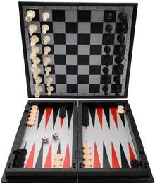 10" Magnetic Travel Chess Set - 3 In 1 With Folding Case - 13" - View 5