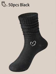 40只/30只/24只装男女通用舒适运动袜，适合运动和训练，女士长袜，适合休闲和商务穿着，抗菌、柔软、黑白配色，防臭、吸湿排汗、轻便透气，适合秋冬季节，另有20只/10只/8只/6只/4只/2只装可选。透气性极佳。 - 彩色 - 查看 61