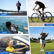 ¡RecomendadoGafas de Sol Deportivas Polarizadas Hombre y Mujer,Gafas Deportivas Ciclismo,Protección UV400,Adecuadas Senderismo,Deportes,Pesca,Ciclismo,Etc¡Top de Temporada - Azul oscuro + Verde + Naranja - Ver 6