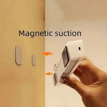 USB 可充电无线 LED 橱柜灯，智能传感器，无需插座，便携且易于安装，磁条灯，适用于走廊、楼梯、床边、衣柜、厨房 - 白色外殼 - 查看 4