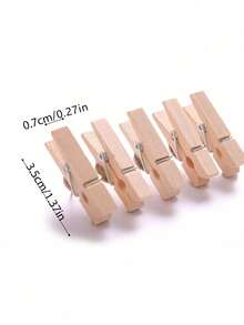 创意木质夹子、照片夹、图钉、多用途图钉，适用于软木板、公告板、办公室和教室装饰