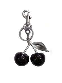 1 pieza Llavero elegante con diseño de cereza, accesorio de moda como regalo para mujeres en el Día de San Valentín, accesorios escolares y de coche, lindo estilo gótico y Y2K - Multicolor - Ver 1