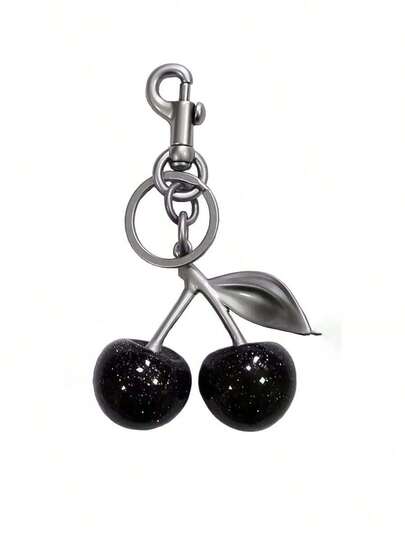 1pc Elegant Cherry Design Key Chain, Fashion Accessory Gift For Women Valentine's Day School Car Accessories Cute Goth Y2k