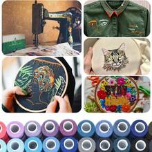 10 Rolls Of Mixed-Color Polyester Sewing Thread Set, Durable And Soft, Suitable For Hobbyists And Beginners - 彩色 - 查看 7