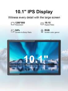 Coopers Android 15 Tablet, 10.1 Inch WIFI Tablet PC, 3GB RAM, 32GB ROM, Support 1TB Expandable, Quad-Core, 2.4G+5G WiFi, Dual Band WiFi6, HD IPS Screen, 2MP + 5MP Dual Camera, 1280 * 800 IPS HD Touch Screen,6000mAh Battery, Support Widevine L1(No Adapter) ﻿ - Grey - View 4