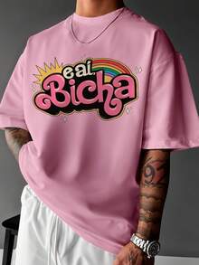 Basic T-Shirt EAI Bicha LGBT Premium Unisex Ref-3695 - Rosa - Ver 1