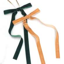 1/12 Pieces Of Vintage Velvet Christmas Bow, Used For Tree Decoration, Rural Crafts And Gifts, Classic Polyester Ribbon Bow, Christmas Valentine's Day Wedding Birthday Vacation Home And Wedding Decorations