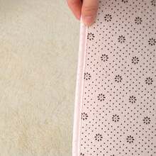 3-Piece Bathroom Carpet Set - Super Soft Non-Slip Bathtub Mat With High Absorbency, Machine Washable Fluffy Rugs For Shower, Bedroom, Kitchen & Living Room, Includes 1 Small, 1 U-Shaped & 1 Large Carpet, Anti-Slip PVC Backing, 1-Inch Microfiber Fibers - 白色 - 查看 6