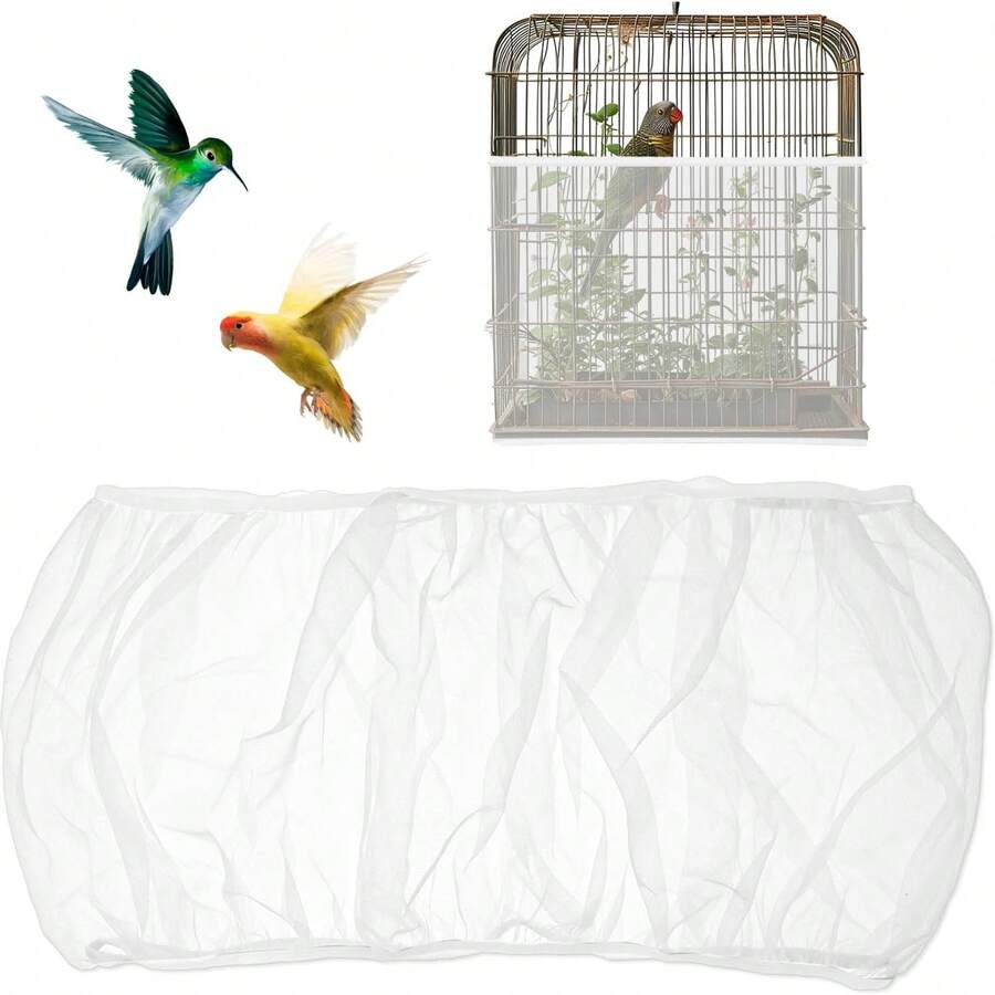 Photo inspiration: Visual Reference: Bird Cage Splash Guard Cover Bird Cage Mesh Net Protector