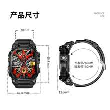 LOKMAT APPLLP 7 MAX 智能手表，2.06 英寸 AMOLED 显示屏，支持 4G/5G SIM 卡，兼容安卓和 iOS 设备，配备 180° 旋转高清摄像头，支持蜂窝数据、Wi-Fi、第三方应用下载，搭载安卓 8.1 操作系统 - APPLLP 7 MAX - 查看 13