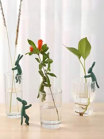 1/3pcs Rabbit Hydroponic Plant Support - Sturdy Stem Holder To Promote Healthy Plant Growth, Easy To Cultivate Indoor Garden - Perfect Gift For Plant Lovers And Enthusiasts