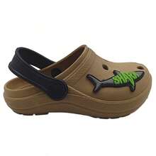 Children's Slippers For Boys And Girls With 3D Capybara Designs - Tiburón marrón - Ver 9