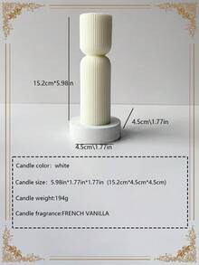 1支香氛蜡烛，1支圣诞礼物香氛蜡烛，几何圆柱和圆锥形可爱大豆蜡烛，法式香草白香，装饰蜡烛的最佳伴侣礼物，送给她的结婚礼物，圣诞圆锥形蜡烛圣诞装饰，香氛家居装饰，圣诞礼物几何圆柱和圆锥形可爱大豆蜡烛 - 彩色 - 查看 13