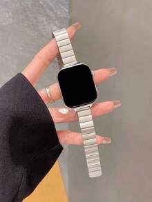 1条金属磁吸表带，男女通用，兼容华为Watch Fit 1/Fit 2/Fit 3/Fit 4/Pro智能手表表带 - 星光色 - 查看 5