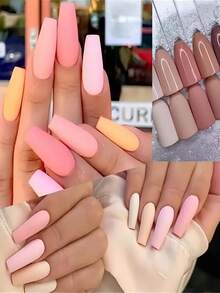 100克/包散装彩色亚克力美甲粉，10色美甲水晶粉套装，10包棕色系列延长/浸粉/雕刻亚克力粉批发