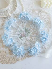 1 Bund (6 Köpfe) Künstliche Perlenpflaume Brautblumen MINI Zweig Blatt Buchstabe, Bouquet DIY, Kranz Material, Süßigkeitenbox Zubehör, Hochzeitsdekoration Zuhause, Braut Handgelenksblume, Brustblume, Kopfblumenmaterial, Valentinstag Geschenk, Neujahrsdekoration, Geburtstagstorte Zubehör Künstliche Pflanzen Raumdekoration Garten Tischmitte