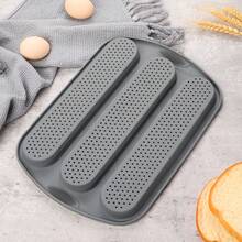 3-Cavity Silicone Bread Loaf Pan, Nonstick Sourdough Loaf Pan & Heat Resistant Baguette Bread Pan, Bread Pans For Homemade Bread, Silicone Molds For Baking Hoagie Rolls, Hot Dog Buns