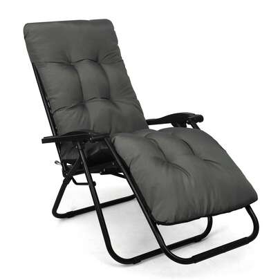 Replacement Cushion For Garden Sun Lounger/Reclining Chair – Filled With Granulated Memory Foam (CUSHION ONLY)