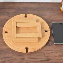 Outdoor Picnic Wine Table Wooden Dried Fruit Plate Folding Tray Portable Dining Table Highball Wine Rack Solid Wood Tray