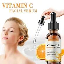 west&month Vitamin C Facial Essence With Hyaluronic Acid 30ml - Anti-Aging Serum To Help Reduce Dark Spots, Fade Fine Lines And Improve Skin Dullness, Moisturizing & Nourishing Formula For Brightening And Revitalizing All Skin Types - Màu vàng - Xem 3