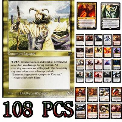 108 Stücke MTG Schwarzer Kern Magic The Gathering Karten P9 Dual Land Fetch Land Schocklandes Proxi Karten