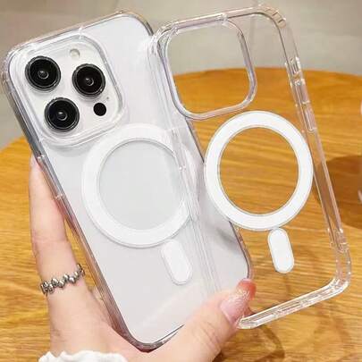 1 Ốp lưng bảo vệ từ tính tương thích với iPhone 15 11 12 13 14 16 Pro Max, Ốp lưng điện thoại chống rơi