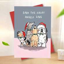 Unique Cartoon-Themed Christmas Greeting Card For Friends & Family - Ideal Holiday Gift