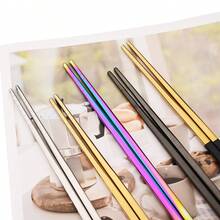 Jokipvy 5 أزواج من أدوات الأكل بالشرق الأقصى المصنوعة من الفولاذ المقاوم للصدأ بطلاء مرآة ذهبي، لاصقة ولا تنزلق مناسبة للحفلات والأعراس والمناسبات والمطاعم والفنادق كهدايا