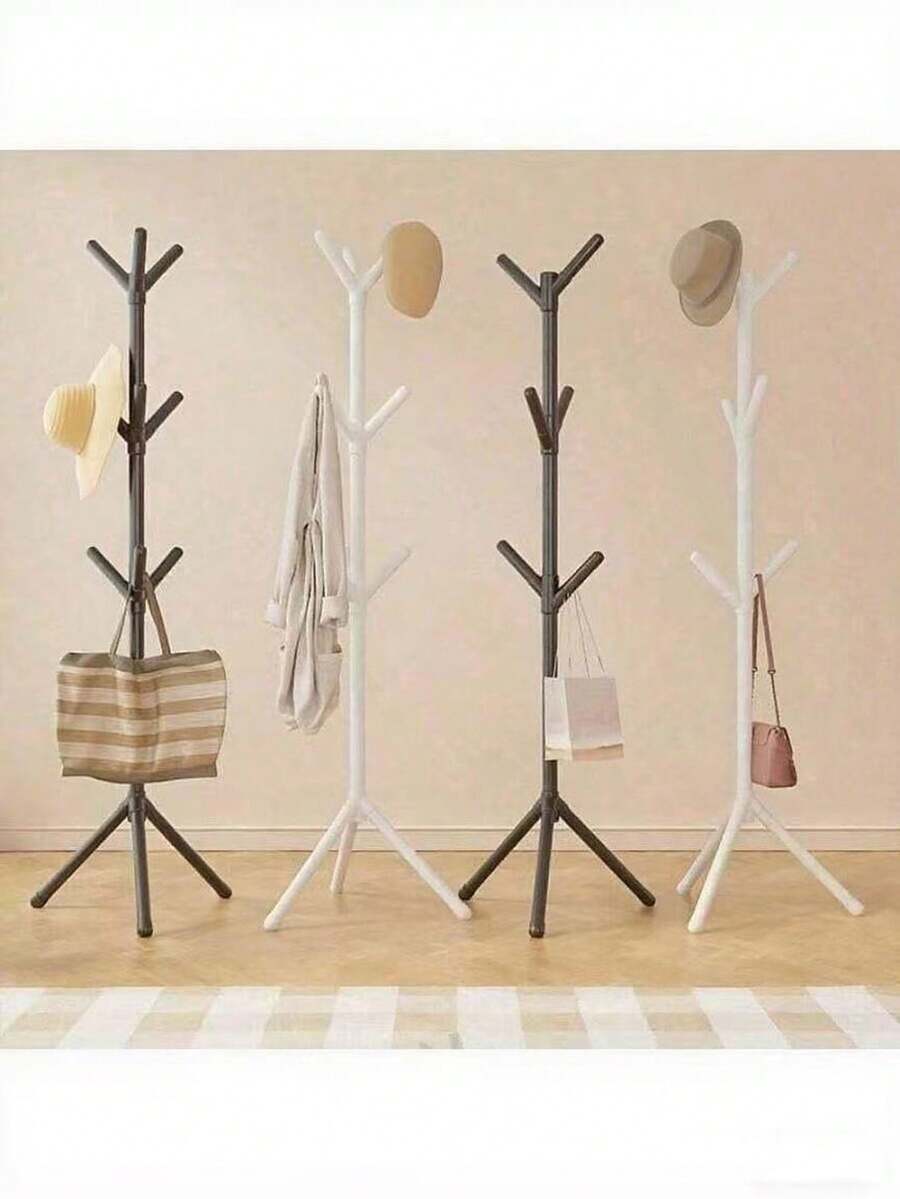 1pc Freestanding Tree-Shaped Coat Rack, Easy Assembly, Bedroom/Entryway Clothes Hanger - Multicolor - View 1