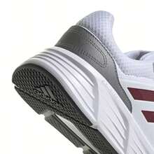 Scarpe da corsa da uomo Adidas Galaxy 6 M, semplici, sportive, annodate, per palestra e fitness, primavera/estate - Bianco e granato - Visualizzare 10