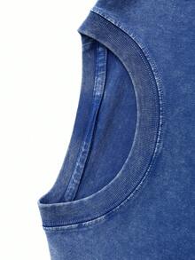 Forgive 70x7 Christian Shirt, Christian Scripture T-Shirt, Vintage Retro Washed Shirt Double Sided Printed (230 Heavyweight Pure Cotton T-Shirt)  High Quality Christian T-Shirt, Christian Gifts, Men's And Women's Shirts, Comfortable, Fashion Christian Shirt, Street Style Pure Cotton Fall Shirt - Xanh đậm - Xem 2