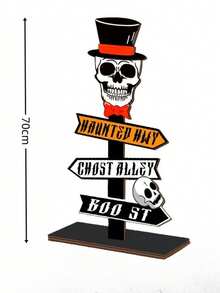 Halloween Happy Sign Decor / Witch Legs Hat Hanging Wooden Wall Decor Board / Country Front Door Hanging / Autumn Art Decor / Suitable For Home, Room, Indoor, Outdoor, Holiday Party, Yard Decoration, Wall Hanging, Window Home Decor Halloween Decor Room Decor - Multicolor - View 17