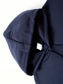 Men's Paris Print Hoodie And Sweatpants Set - Autumn And Winter Multi Color Casual Sportswear - 藏蓝色 - 查看 6